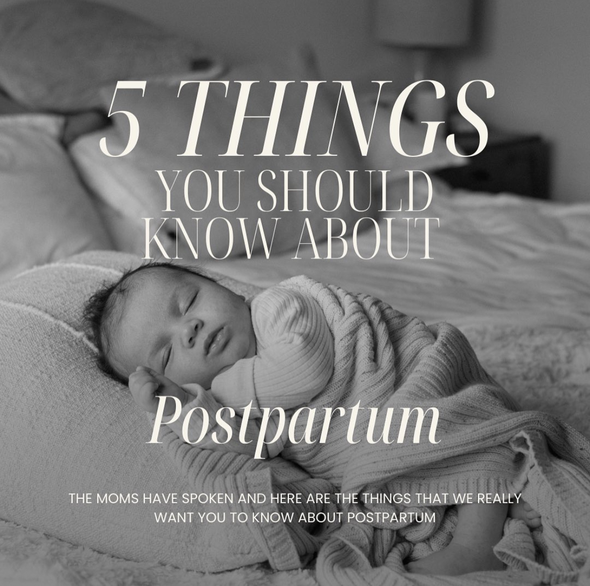 5 things you should know about postpartum
