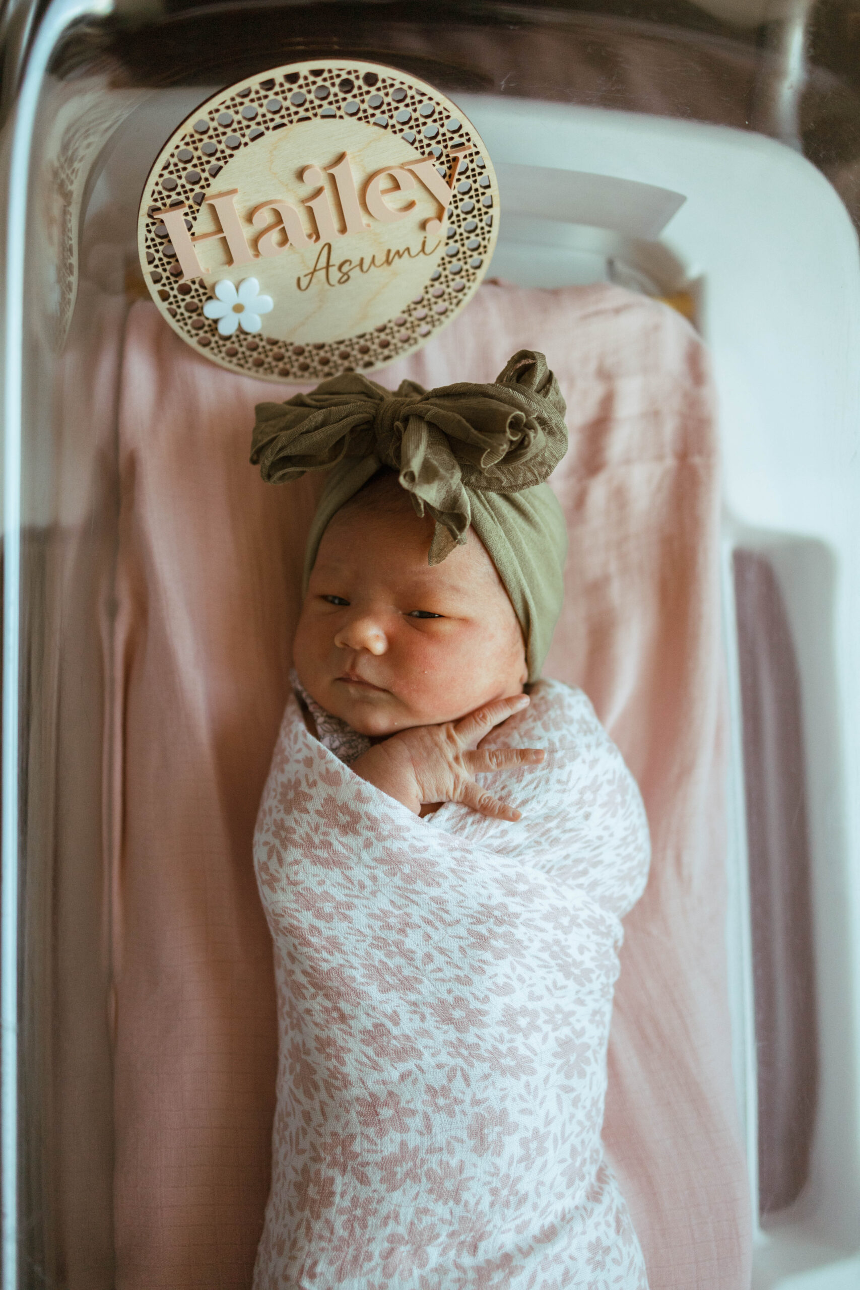 VA newborn hospital photographer